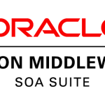 Red Oracle logo on black background