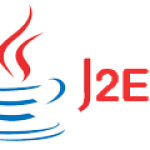 J2EE logo with steaming coffee cup
